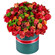 композиция из роз и хризантем в шляпной коробке. Новосибирск