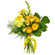 Желтый букет из роз и хризантем. Новосибирск
