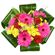Весна. Яркая цветочная композиция из роз, гербер и кустовых хризантем. Новосибирск